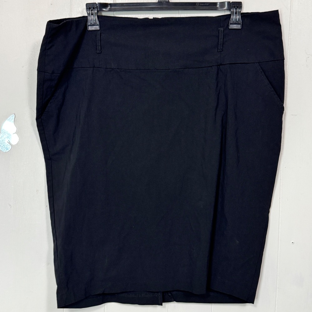 Torrid Women's Plus Size 24 Black Career Work Office Pencil Skirt Size 24